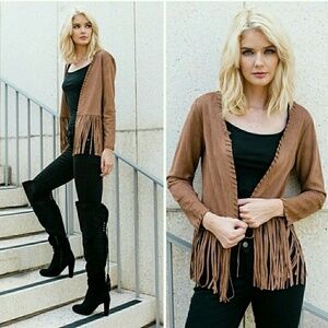 [Les Amis] Fringe Jacket Boho Chic Size Small Last One
